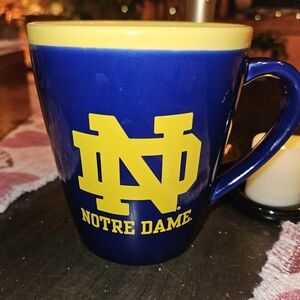 Notre Dame Fighting Irish Blue & Yellow Large 18 Ounce Coffee Mug New